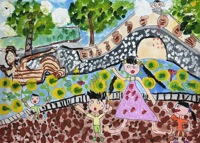 台中港中區扶輪社第十四屆學童寫生比賽得獎作品展-學齡前組